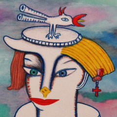 girl with bird with little girl free