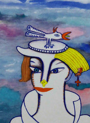 girl with bird with little girl free