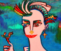 space woman with birds of the past[ CLIMATE CHANGE } WITH LITTLE GIRL FREE