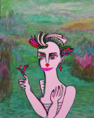 space woman with birds of the past[ CLIMATE CHANGE } WITH LITTLE GIRL FREE