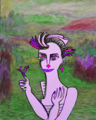 space woman with birds of the past[ CLIMATE CHANGE } WITH LITTLE GIRL FREE
