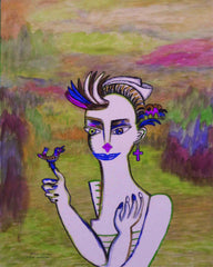space woman with birds of the past[ CLIMATE CHANGE } WITH LITTLE GIRL FREE
