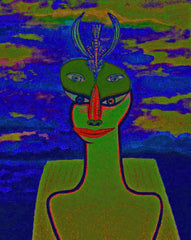 space women with bird WITH LITTLE GIRL FREE