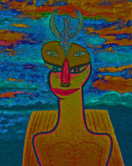 space women with bird WITH LITTLE GIRL FREE