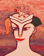 girl with bird with little girl free