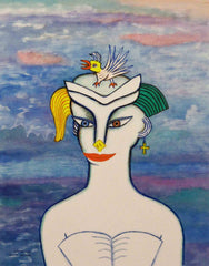 girl with bird with little girl free
