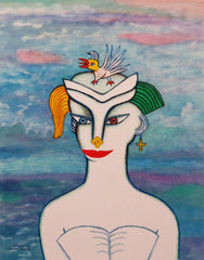 girl with bird with little girl free