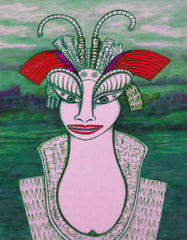 the girl with the bite in hat with little girl free