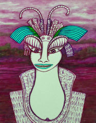 the girl with the bite in hat with little girl free