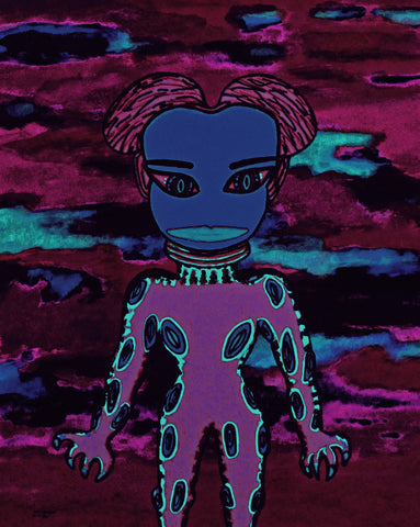 BLACK RAIN SPACE GIRL