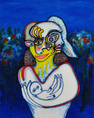 MOTHER AND CHILD IN WAR ZONE