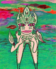 GIVE ME LOVE  GIVE ME LIFE ON EARTH --- COMPUTER SPIRIT SPACE MAN