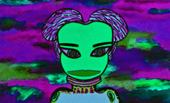 BLACK RAIN SPACE GIRL