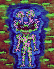 ICE CREAM SPACE GIRL WITH POPCORN AND LICORICE SUN GLASSES