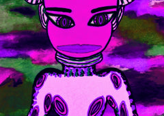 BLACK RAIN SPACE GIRL