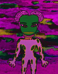 BLACK RAIN SPACE GIRL