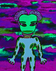 BLACK RAIN SPACE GIRL