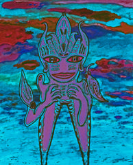 GIVE ME LOVE  GIVE ME LIFE ON EARTH --- COMPUTER SPIRIT SPACE MAN