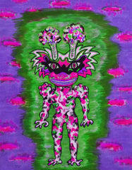 ICE CREAM SPACE GIRL WITH POPCORN AND LICORICE SUN GLASSES