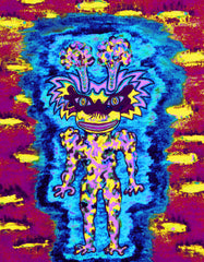 ICE CREAM SPACE GIRL WITH POPCORN AND LICORICE SUN GLASSES