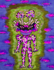 ICE CREAM SPACE GIRL WITH POPCORN AND LICORICE SUN GLASSES