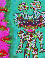 ICE CREAM SPACE GIRL WITH POPCORN AND LICORICE SUN GLASSES