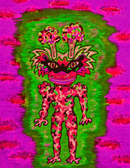 ICE CREAM SPACE GIRL WITH POPCORN AND LICORICE SUN GLASSES