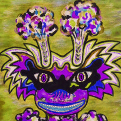 ICE CREAM SPACE GIRL WITH POPCORN AND LICORICE SUN GLASSES