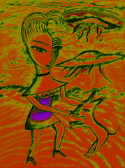 love my [ don't be curel to who a heart that's true ] space cake girl