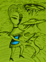 love my [ don't be curel to who a heart that's true ] space cake girl