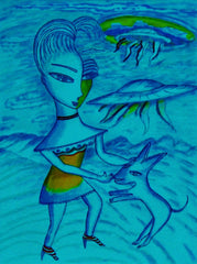 love my [ don't be curel to who a heart that's true ] space cake girl