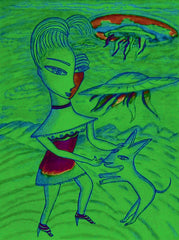 love my [ don't be curel to who a heart that's true ] space cake girl