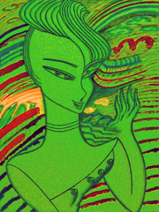 love my space cake girl
