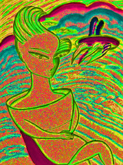 love my space cake girl