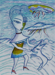 love my [ don't be curel to who a heart that's true ] space cake girl