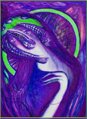 virgn mary in space spaceship