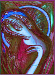 virgn mary in space spaceship