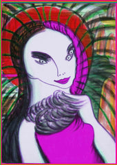 girl knitting net