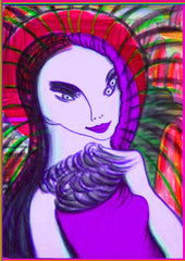 girl knitting net
