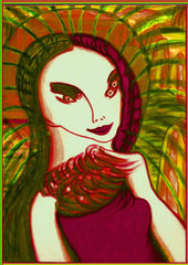 girl knitting net