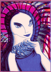girl knitting net