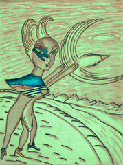 love my,come fly with me, space cake girl