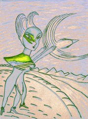 love my,come fly with me, space cake girl
