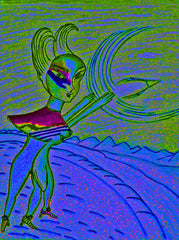 love my,come fly with me, space cake girl