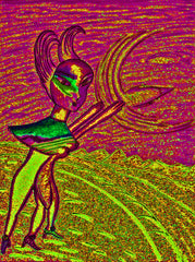love my,come fly with me, space cake girl