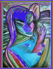space women with puppet man