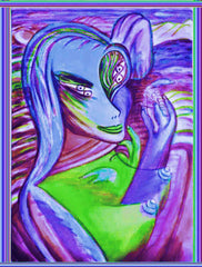 space women with puppet man