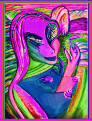 space women with puppet man
