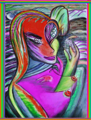space women with puppet man