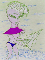love my,come fly with me space cake girl